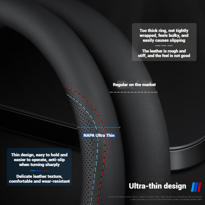 Leather Breathable Car Steerin - đánh giá và giá Car Steering Wheel Cover Anti Slip Breathable