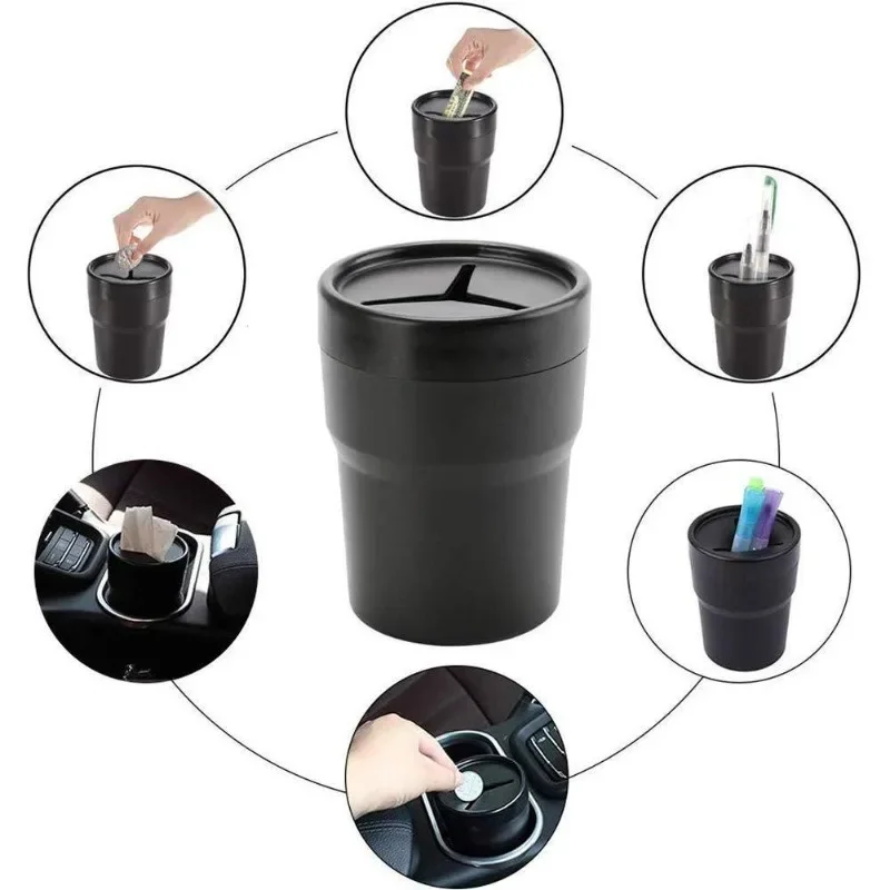 2PCS Car Trash Can with Lid Mi - đánh giá và giá Waterproof Car Trash Can With Lid