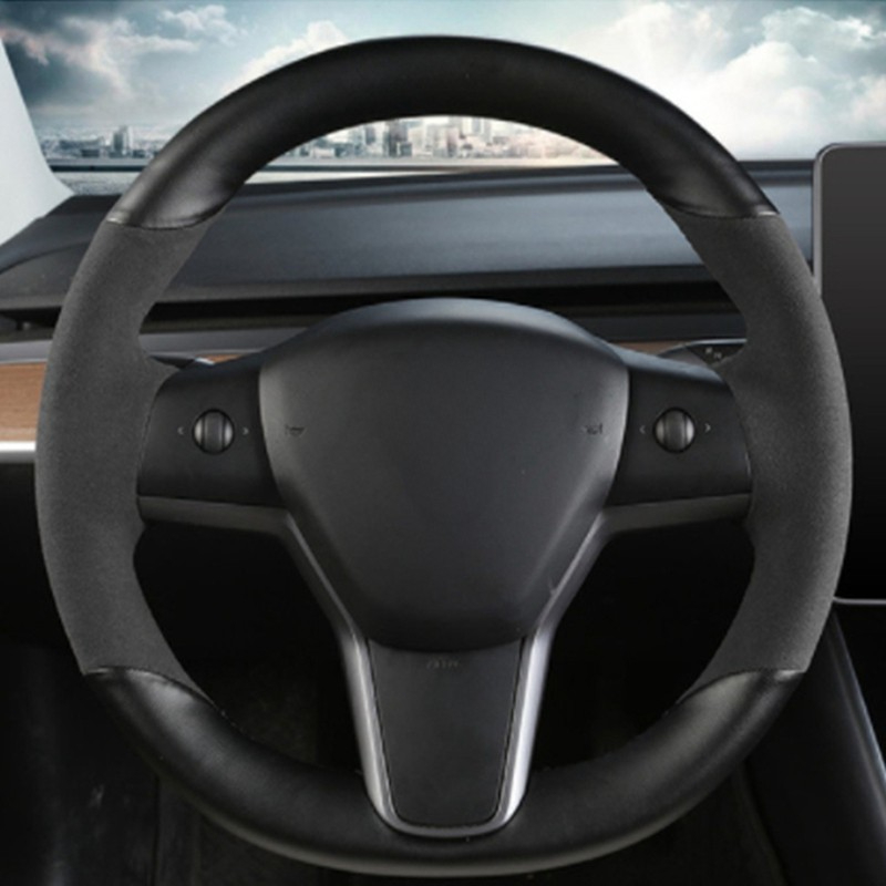 Tay Đeo Chống Trơn Trượt Sợi C - đánh giá và giá Car Steering Wheel Cover Anti Slip Breathable