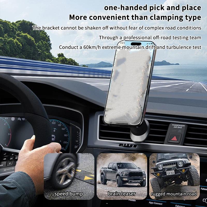 New 1Pcs Carbon Fiber Magnetic - đánh giá và giá Magnetic Phone Holder For Car Vent