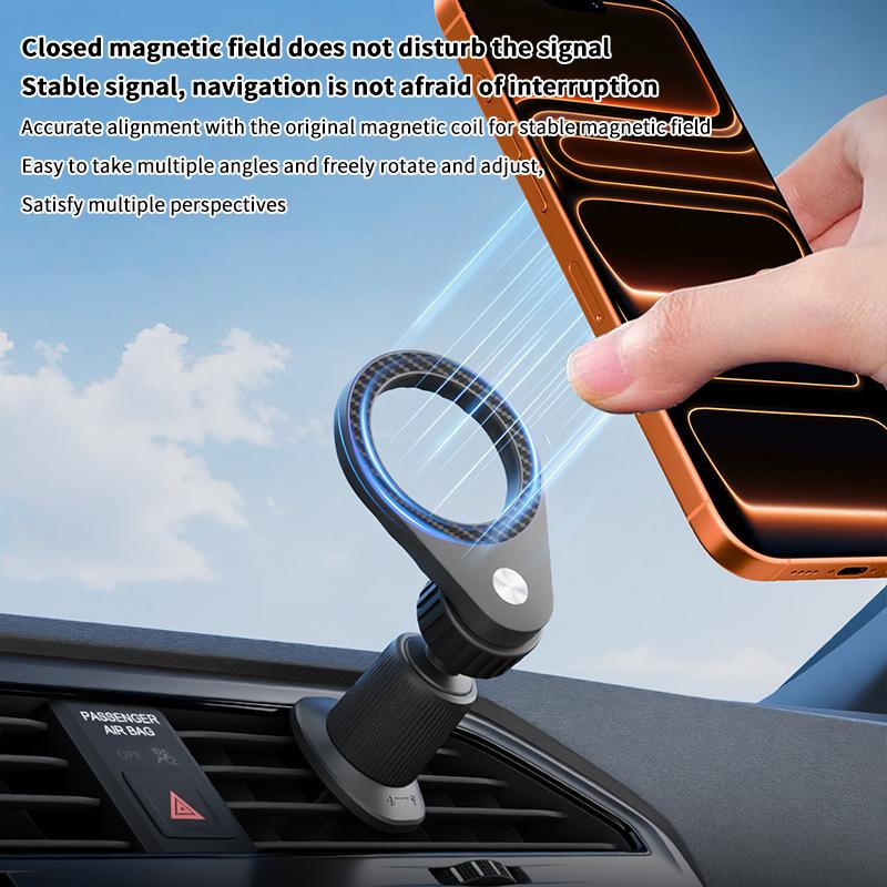 New 1Pcs Carbon Fiber Magnetic - đánh giá và giá Magnetic Phone Holder For Car Vent