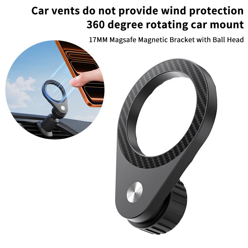 New 1Pcs Carbon Fiber Magnetic - đánh giá và giá Magnetic Phone Holder For Car Vent
