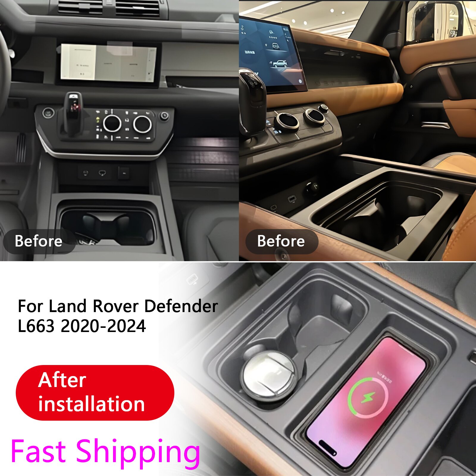 for Land Rover Range Rover Def - đánh giá và giá Wireless Car Charger Mount Fast Charging
