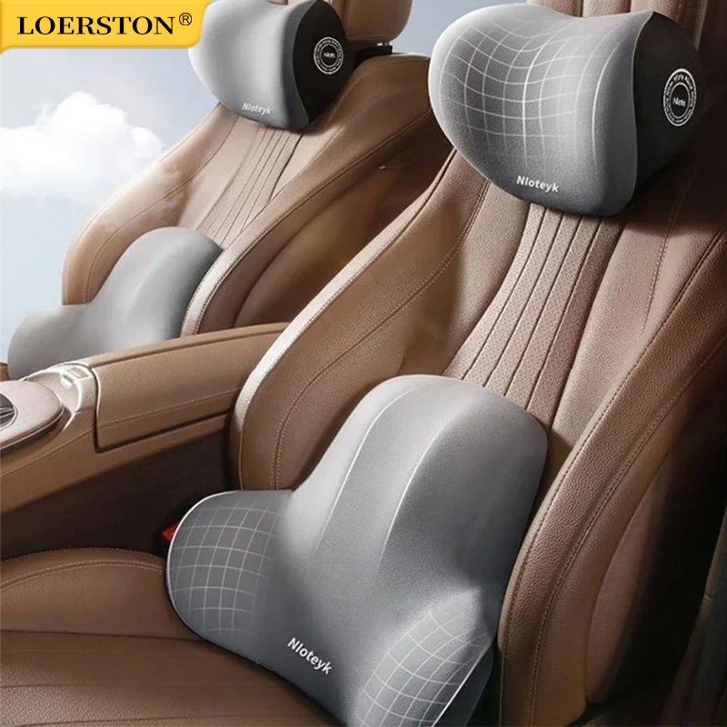 Memory Foam Car Neck Cushion C - đánh giá và giá Memory Foam Car Neck Pillow Lumbar Support