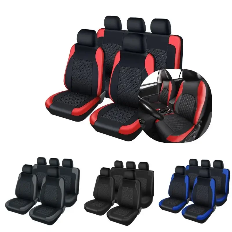 Universal Faux Leather Car Sea - đánh giá và giá Leather Car Seat Covers Full Set Universal