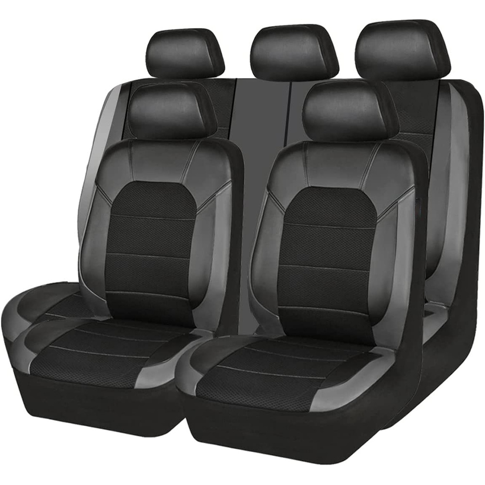 9 Pieces/set Car Seat Cover Ca - đánh giá và giá Leather Car Seat Covers Full Set Universal