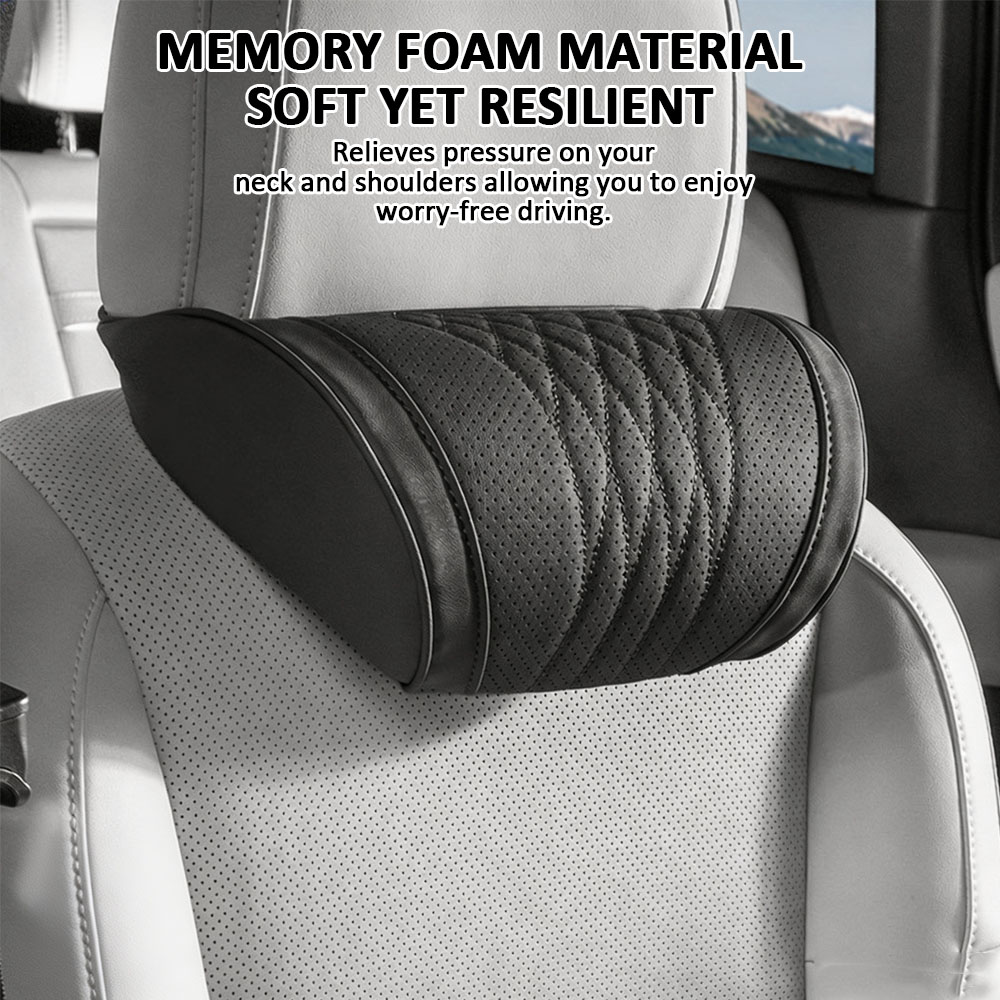 Luxurious Memory Foam Car Head - đánh giá và giá Memory Foam Car Neck Pillow Lumbar Support