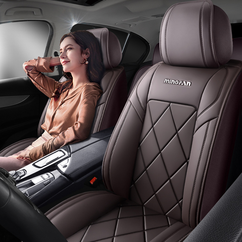 Universal Comfortable Full Lea - đánh giá và giá Leather Car Seat Covers Full Set Universal