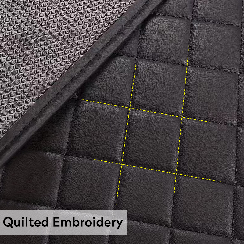 4PCS Universal PU Leather Car  - đánh giá và giá Car Floor Mats Universal Waterproof Leather
