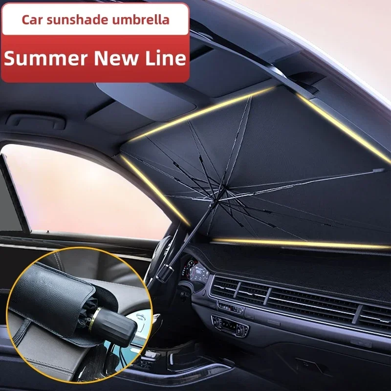 Portable Car Sun Shade Umbrell - đánh giá và giá Car Sunshade Windshield Umbrella Foldable