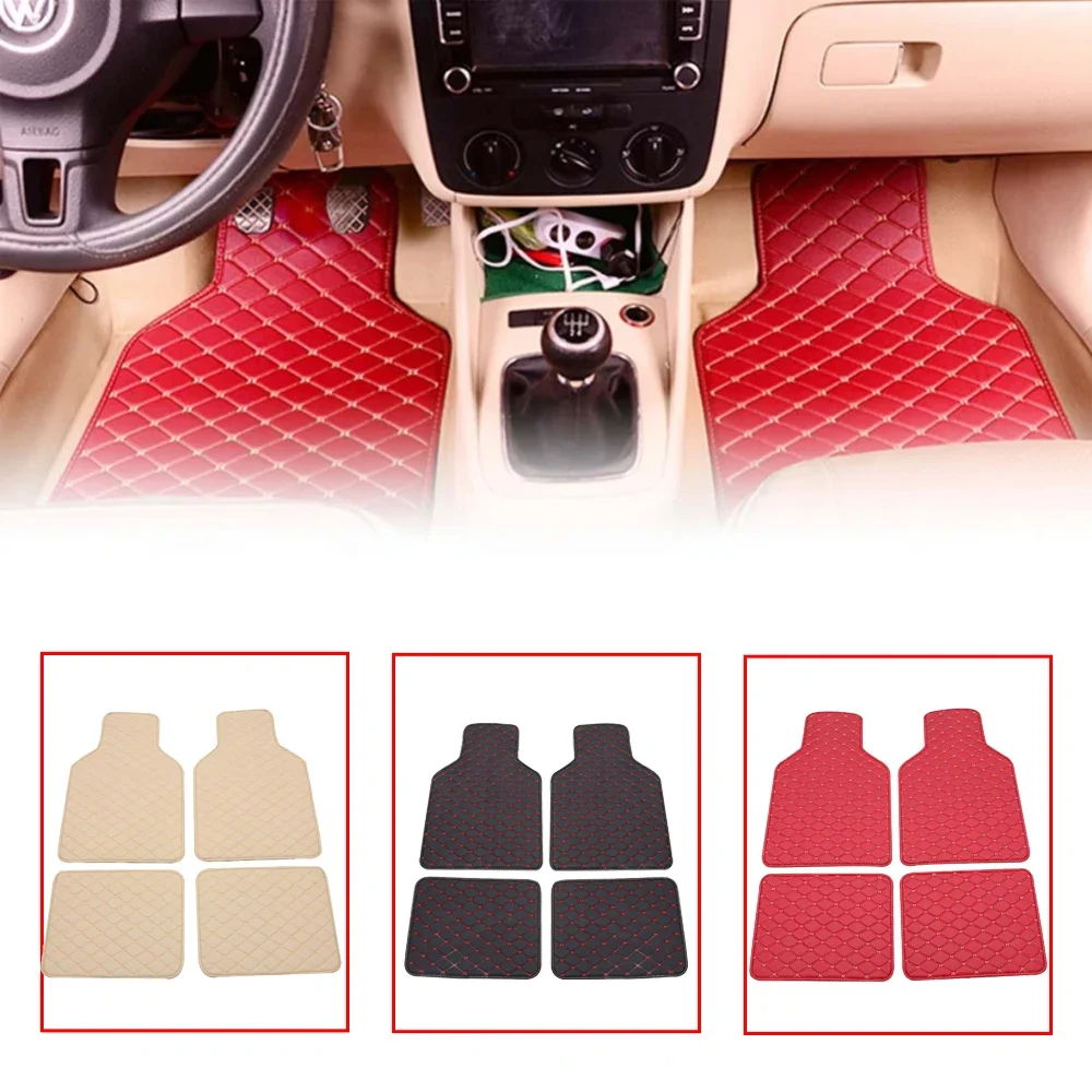 Car Floor Mats 4PCS Universal  - đánh giá và giá Car Floor Mats Universal Waterproof Leather